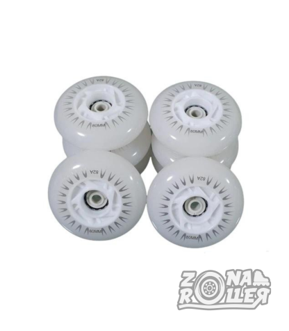 RUEDA ROADSHOW LUZ LED BLANCA 80MM PARA PATINES EN LINEA