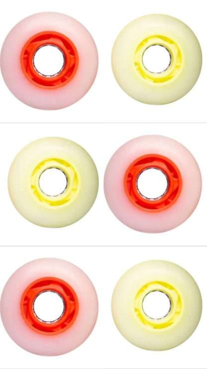 RUEDA ROADSHOW LED  62-64MM. DIF. COLORES (POR PIEZA)