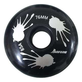 RUEDA JINFENG NEGRA 76MM PARA PATINES EN LINEA (POR PIEZA)