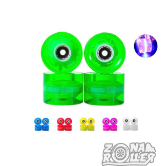 RUEDAS PARA PATINETA LUZ LED  DIFERENTES COLORES