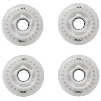 RUEDA ROADSHOW LUZ LED BLANCA 70MM PARA PATINES EN LINEA  (POR PIEZA)