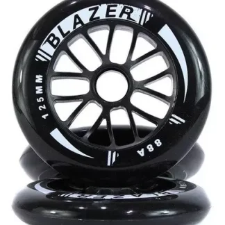 Rueda negra y menta Blazer 125mm para patines en linea