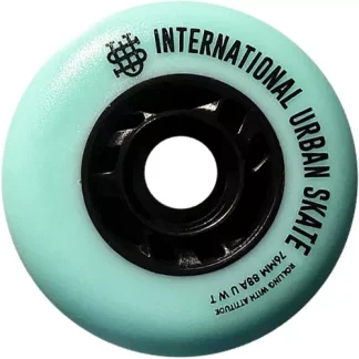 Rueda para patines en linea 76mm IUS menta paquete 8pzs