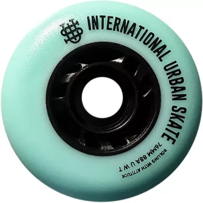 Rueda para patines en linea 76mm IUS menta paquete 8pzs