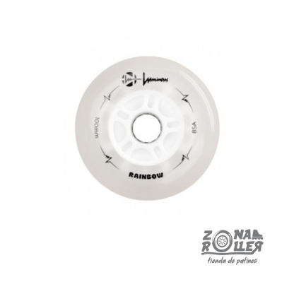 RUEDA LUMINOUS RAINBOW WHITE 100MM-110MM